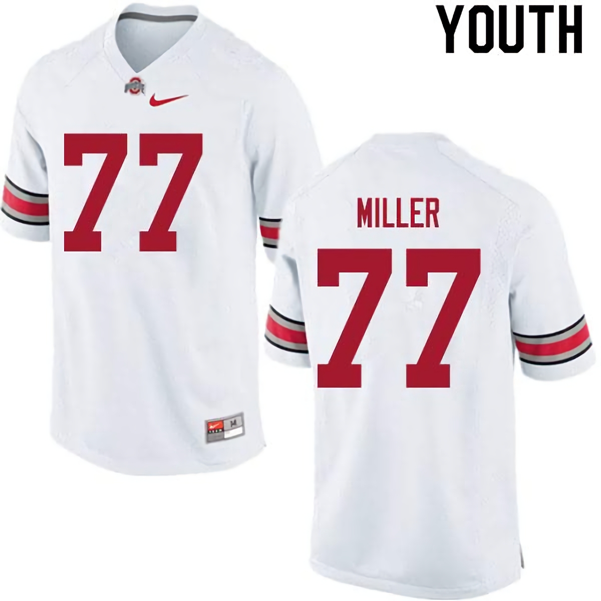 Harry Miller Ohio State Buckeyes Youth NCAA #77 Nike White College Stitched Football Jersey DNF8256XP